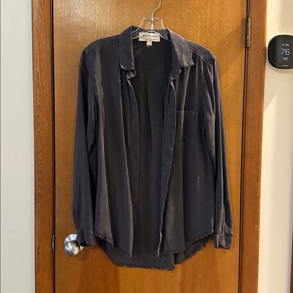 Cloth & Stone Dusty plum Button-Up Shirt